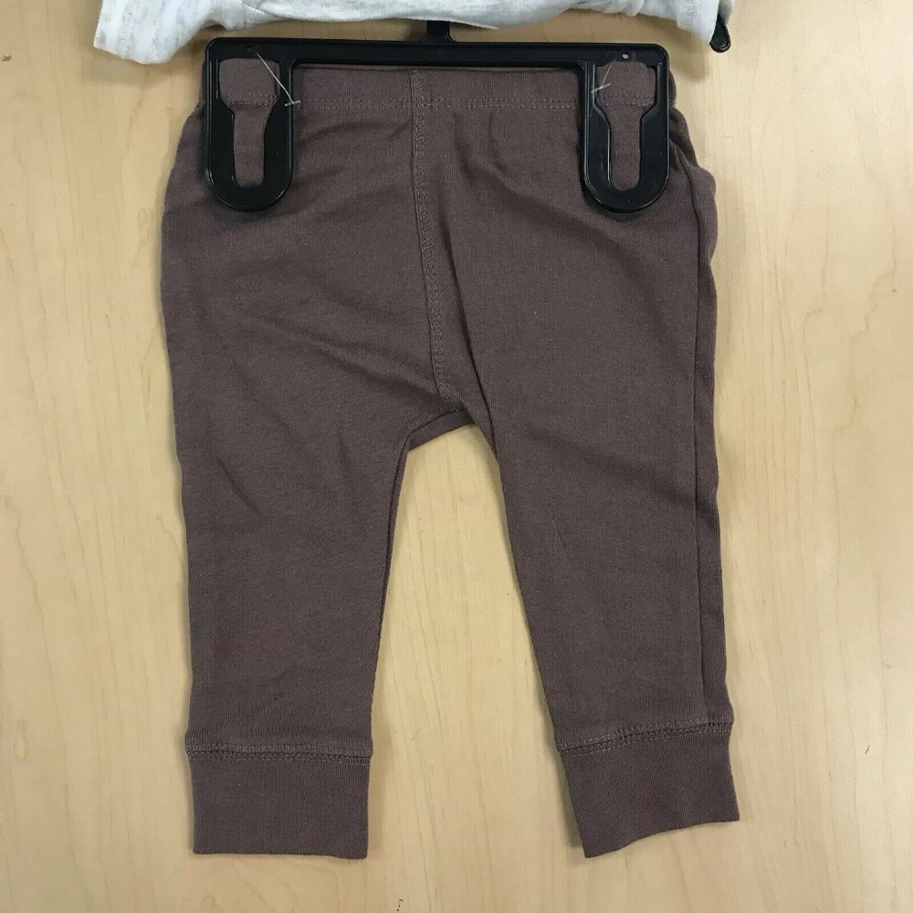 Carter's Boy 3 piece Bodysuit set White/Brown NWT - Picture 4 of 7